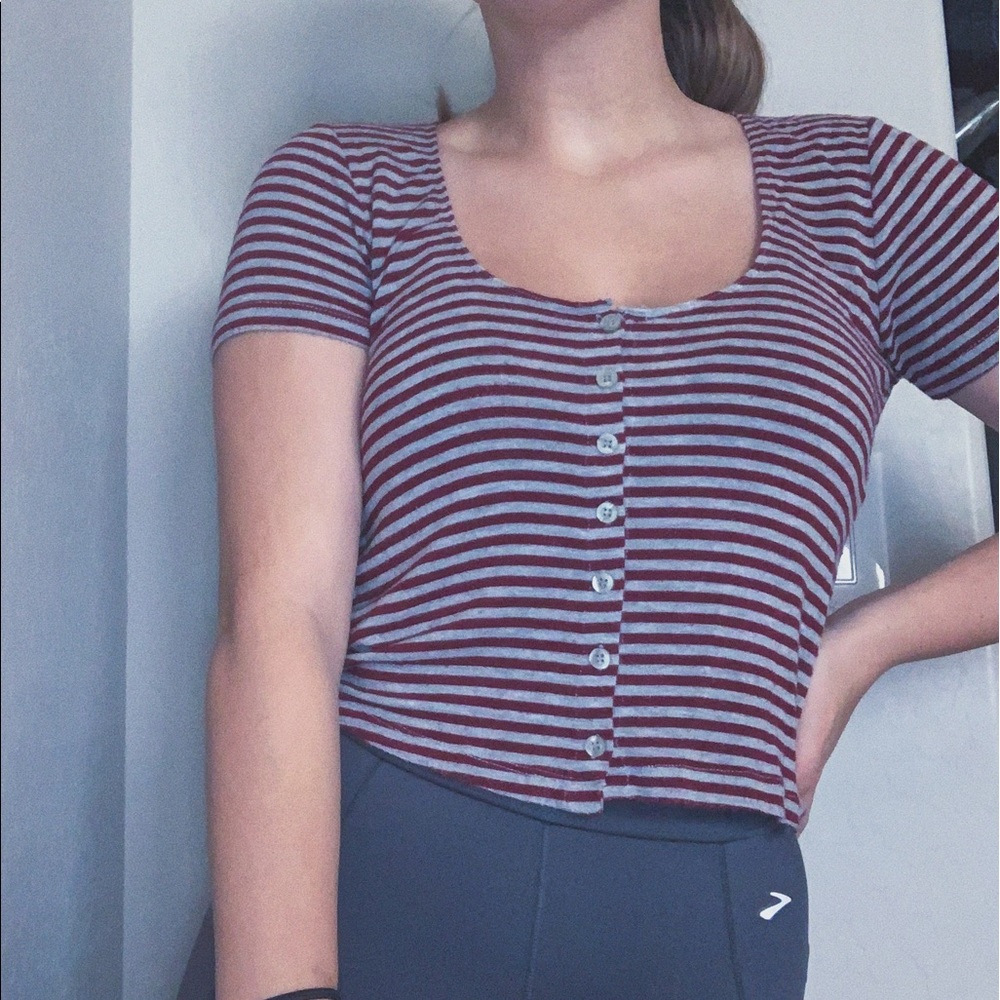 Striped Brandy Melville Crop Top